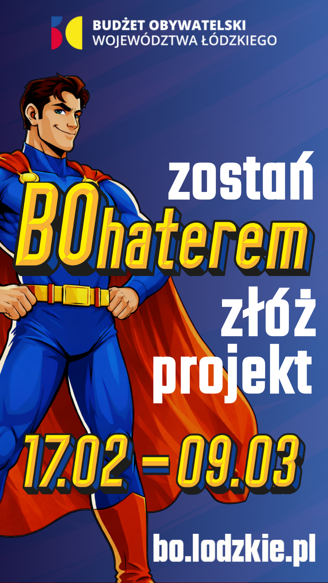 Plakat zostań Bohaterem